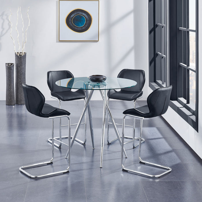 Charlotte - 4 Piece Bar Stool Set With Bucket Seats