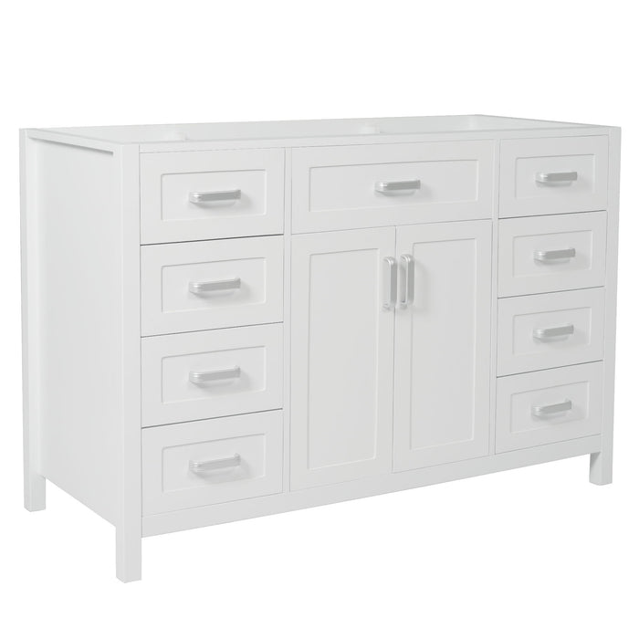 Bathroom Vanity Cabinet Only With 2 Soft Close Doors And 8 Drawers