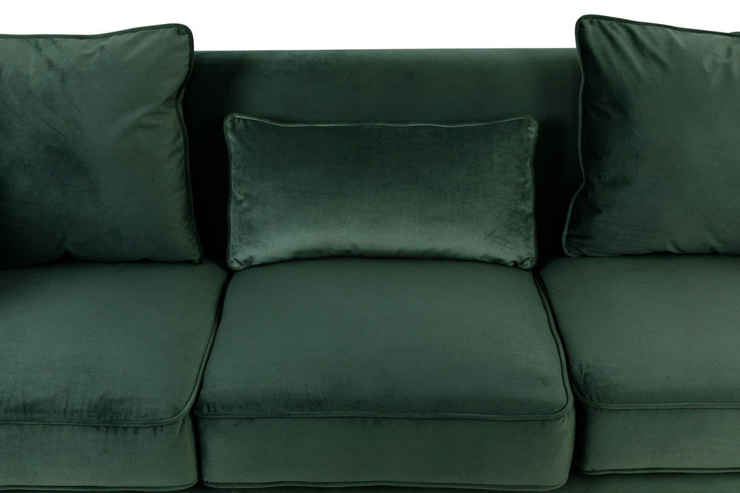 Bayberry - Velvet Sofa With 3 Pillows