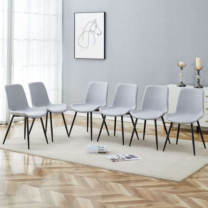 Modern Medieval Style Restaurant Cushioned Chairs With Suede Backrests