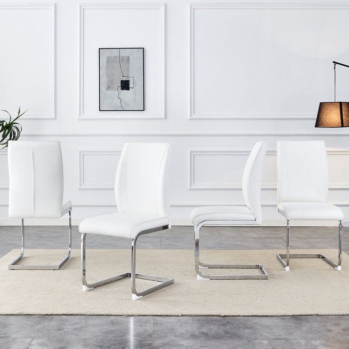 Luxury Simple Arch Chair, High Resilience With Metal Legs
