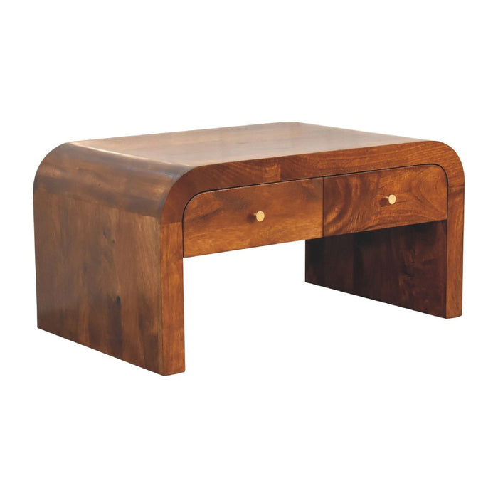 Darcy - Coffee Table, 2 Drawer - Chestnut