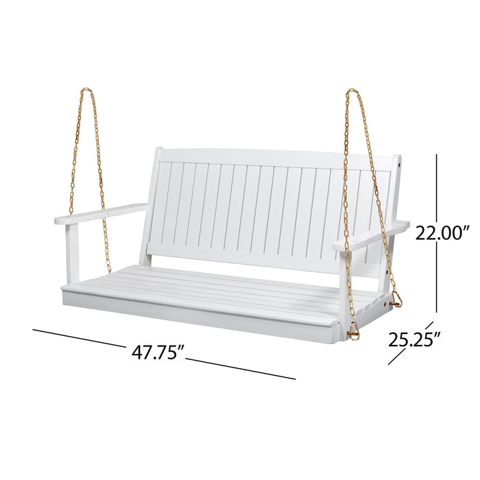 Tambora - Porch Swing Acacia Wood Slat Design