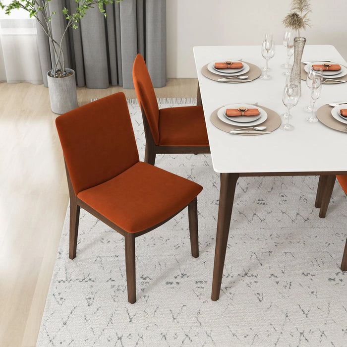 Laura - Mid-Century Modern Solid Wood Dining Chair (Set of 2)