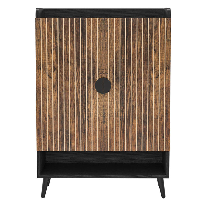 Shoe Cabinet With Doors, 7 Tier Storage Organizer