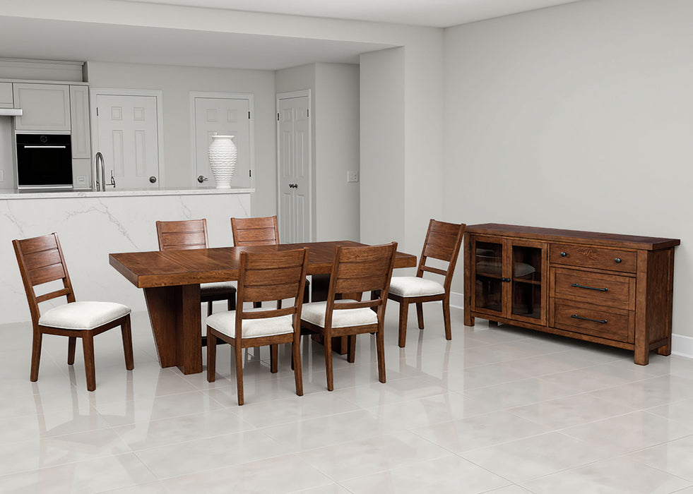 Kristiland - Dining Extension Table - Warm Brown