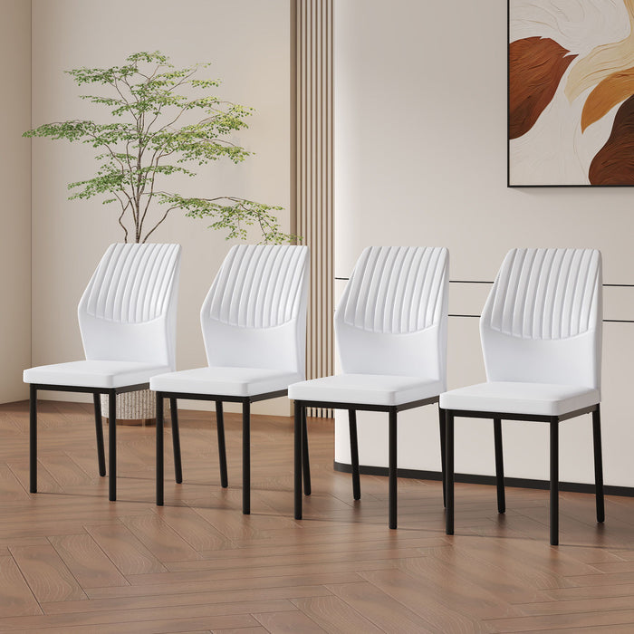 Luxury Simple Chair With Metal Leg