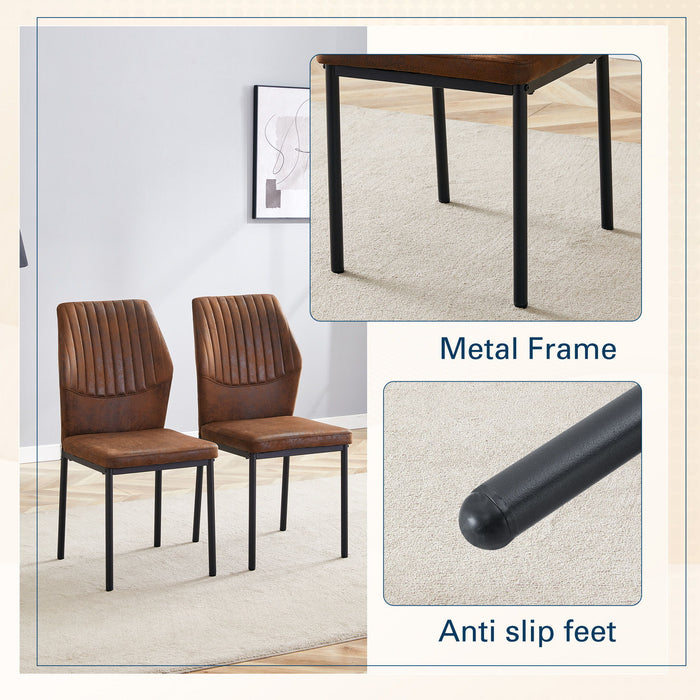 Luxury Simple Chair With Metal Leg