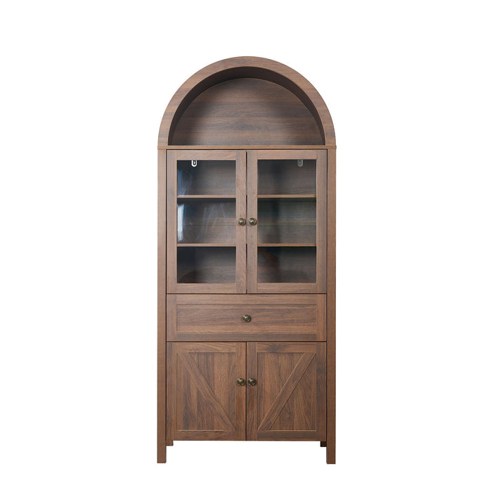 Retro Dome Cabinet With Large Storage Space