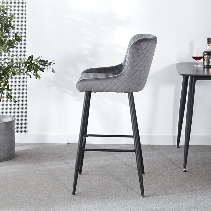 Ergonomic Counter Height Bar Stool (Set of 2)