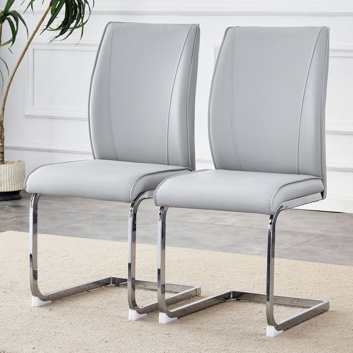 Luxury Simple Arch Chair, High Resilience With Metal Legs