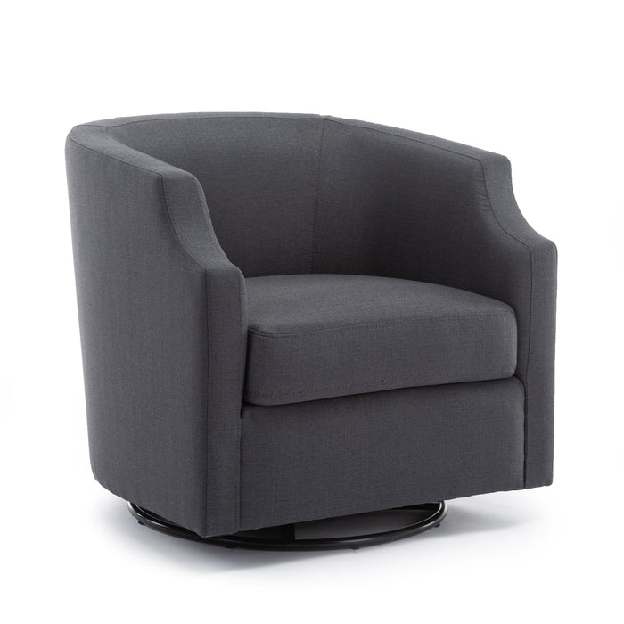 Isabelle - Swivel Glider Barrel Chair