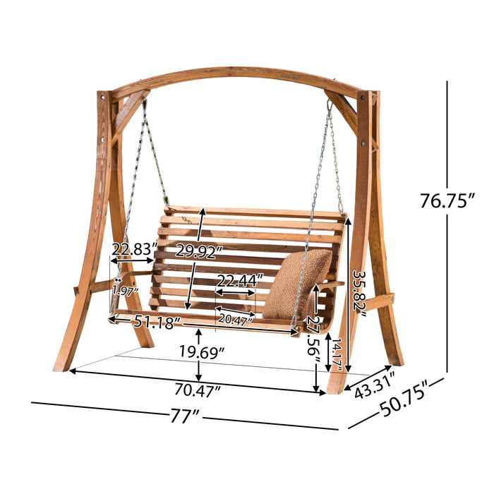 San Juan - Outdoor Swinging Loveseat With Support