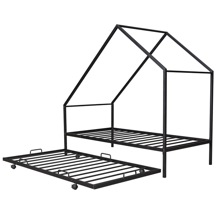 House Bed With Trundle
