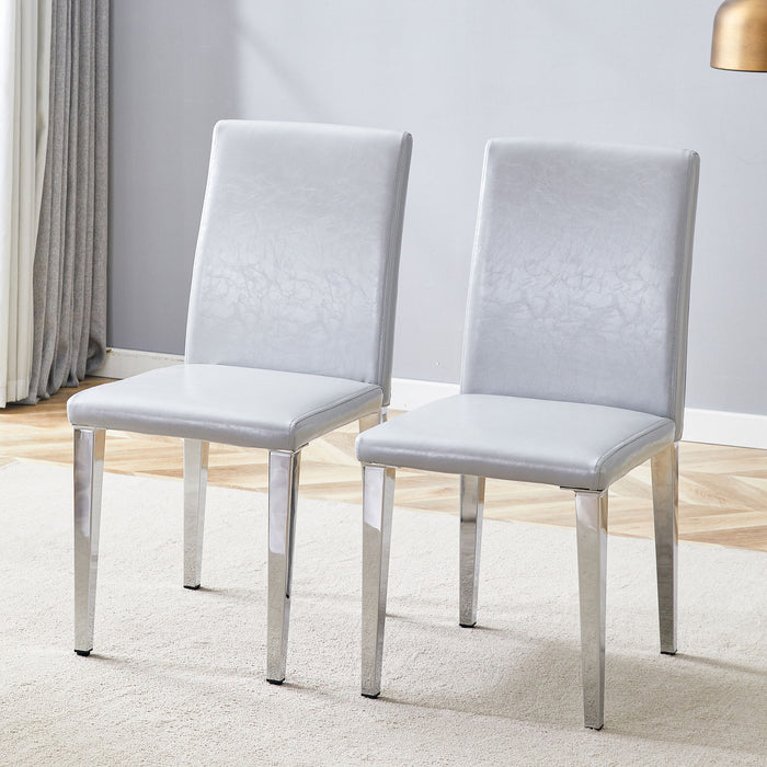 Simple And Versatile Dining Chairs With Metal Legs