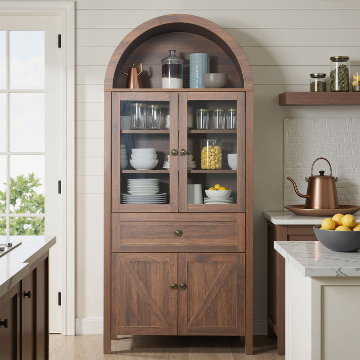 Retro Dome Cabinet With Large Storage Space