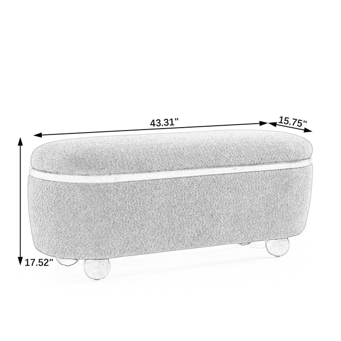 Modern Ottoman Bench Upholstered Seating With Storage