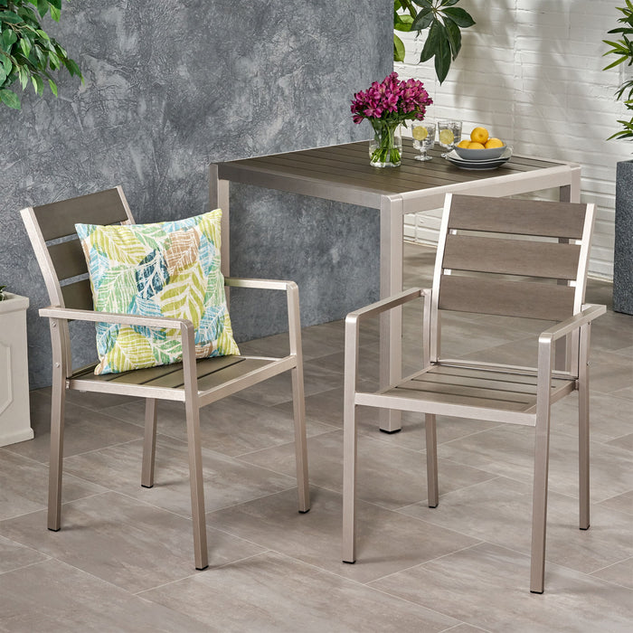 Dreamlan - Outdoor Aluminum Dining Chair (Set of 2)