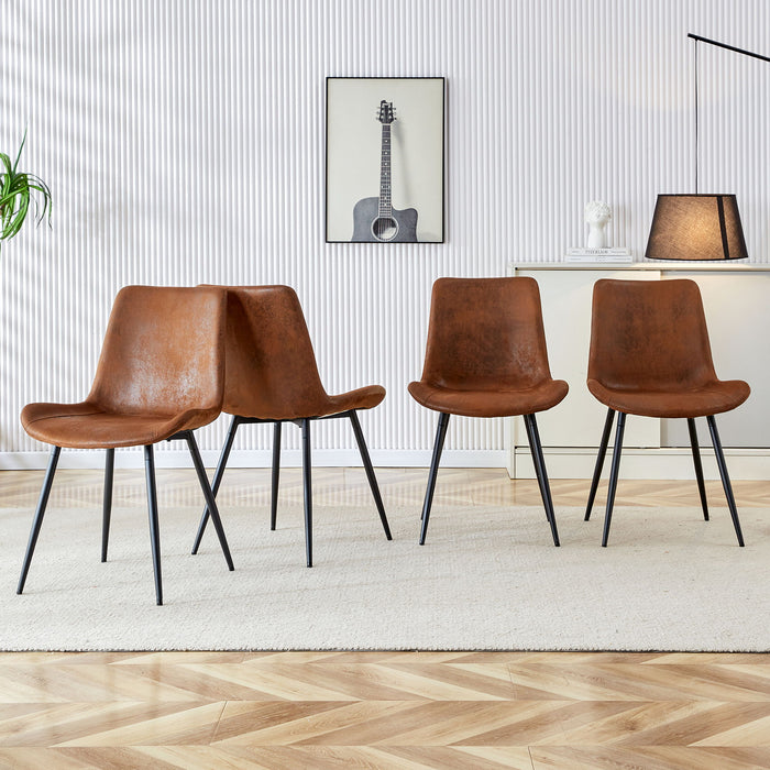 Modern Medieval Style Restaurant Cushioned Chairs With Suede Backrests