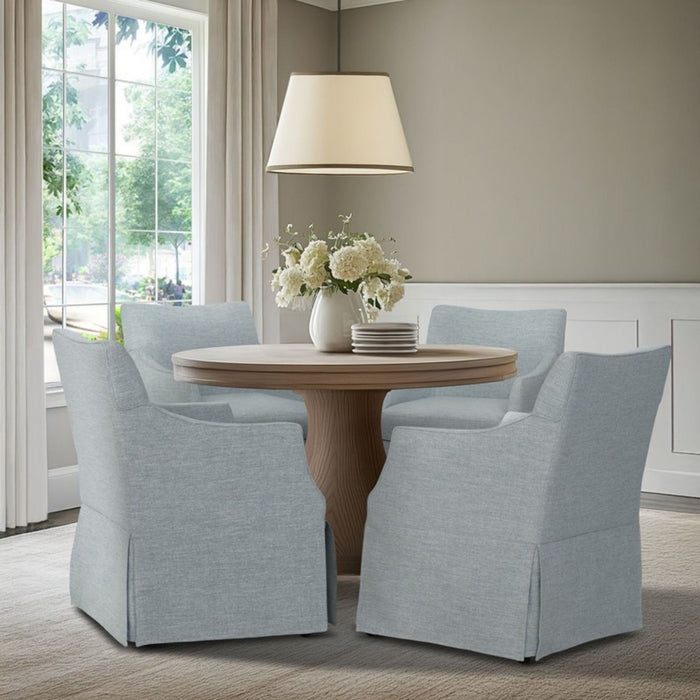 London - Upholstered Skirted Dining Arm Chair