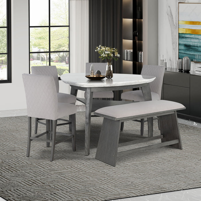 Jasmine - Barstool (Set of 2) - Gray