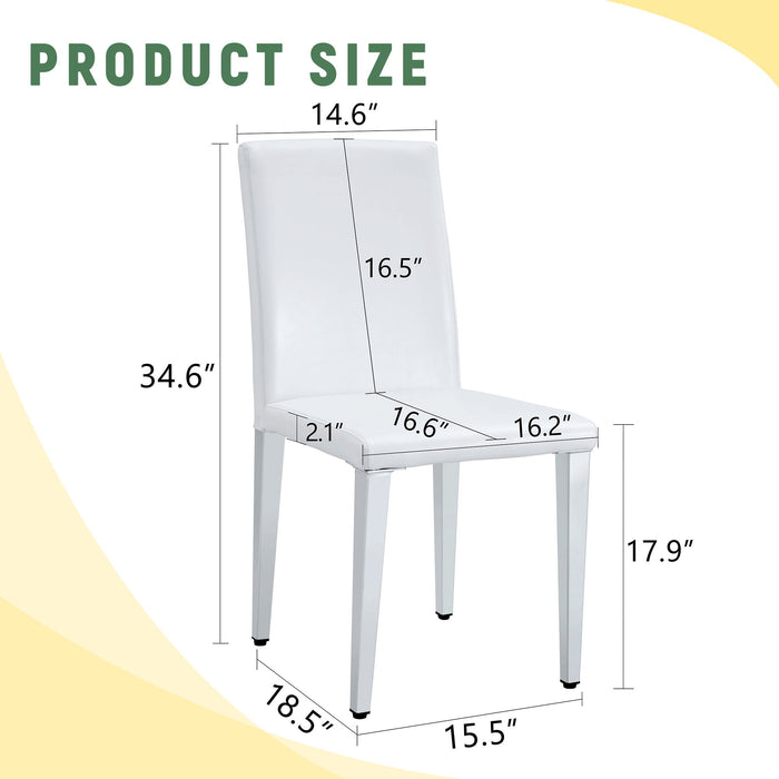 Elegant Upholstered Chairs & Metal Legs