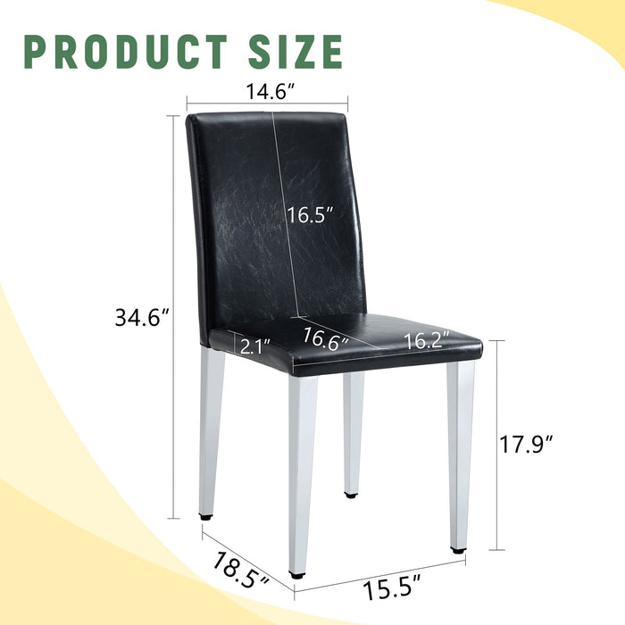 Elegant Upholstered Chairs & Metal Legs