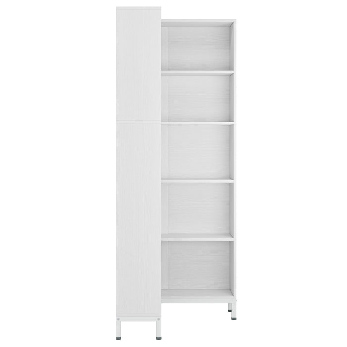 L-Shaped Bookcase, 5 Tier Freestanding Corner Bookshelf