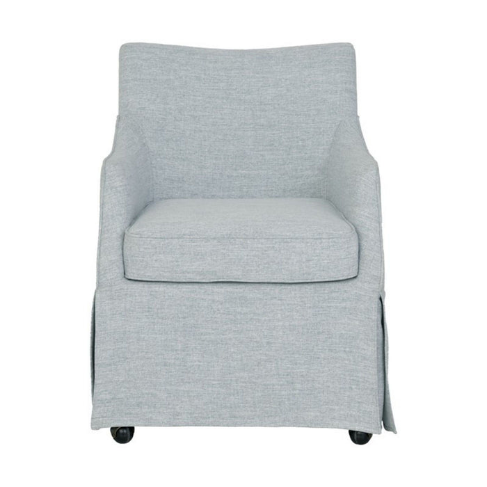 London - Upholstered Skirted Dining Arm Chair