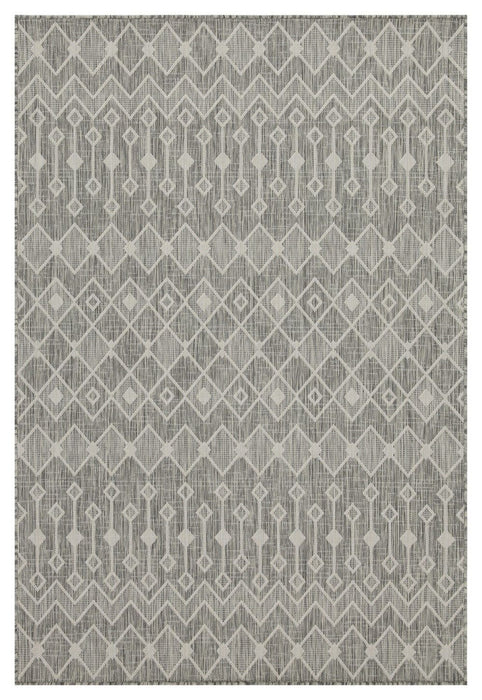 Sunshine - 5'3" X 7'3" Indoor & Outdoor Area Rug Polypropylene - Silver