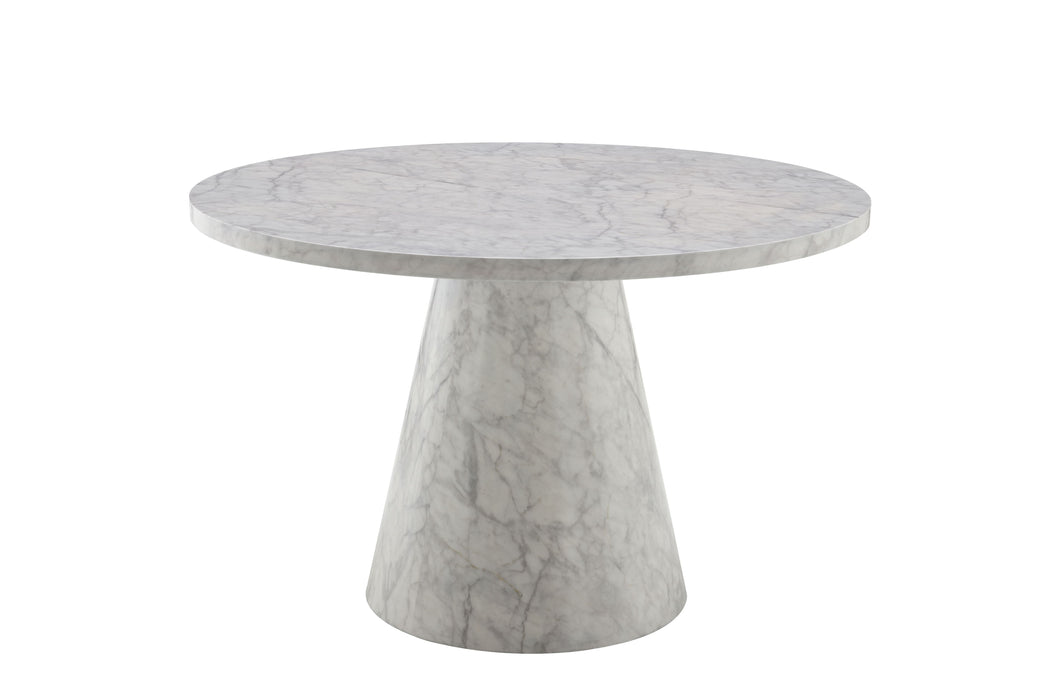 Kacey - 5 Piece Round Table Dining Room Set With Chairs - Natural