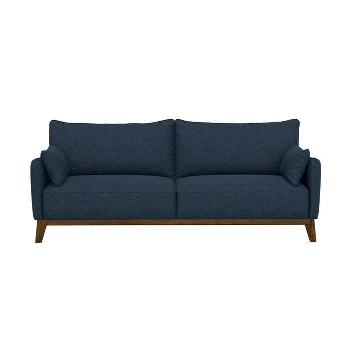 Sofa Wide With Attached Legs - Blue
