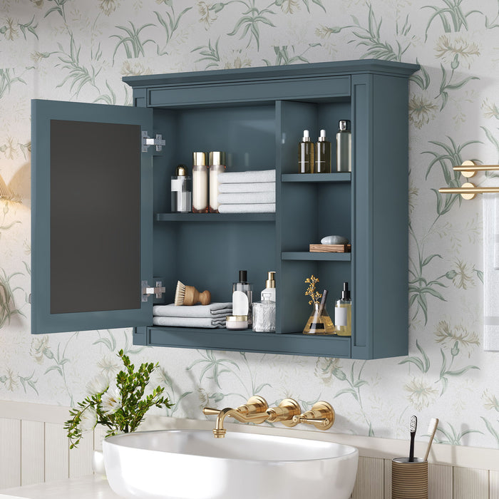 Modern Wall-Mounted Medicine Cabinet With Mirror, Adjustable Shelf