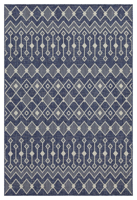Sunshine - 5'3" X 7'3" Indoor & Outdoor Area Rug Polypropylene - Blue