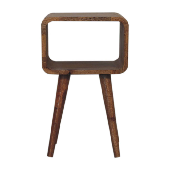 Minimalist Open Curved Nightstand