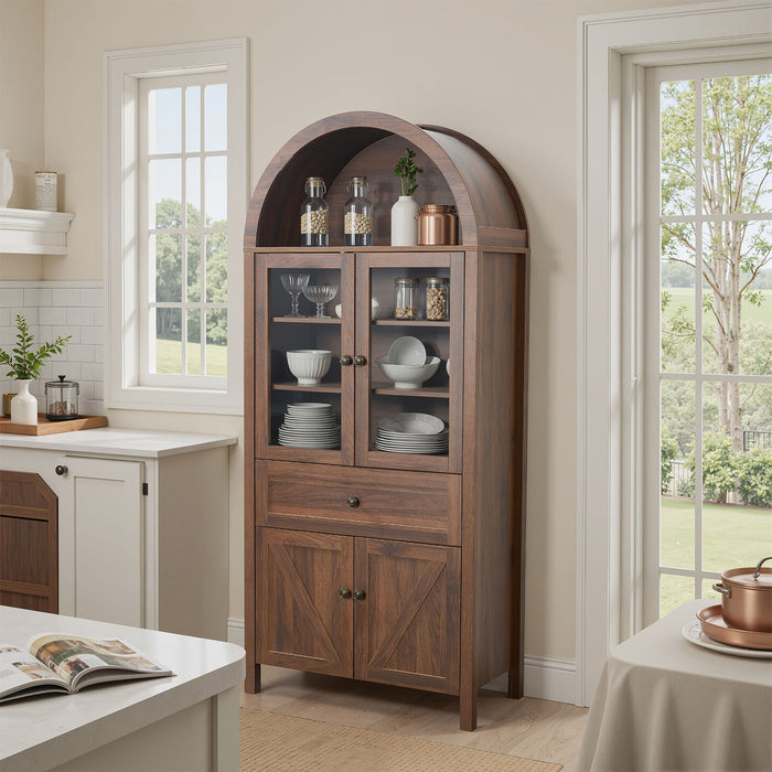 Retro Dome Cabinet With Large Storage Space