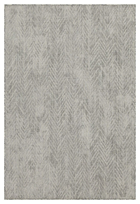 Sunshine - 5'3" X 7'3" Indoor, Outdoor Area Rug - Silver