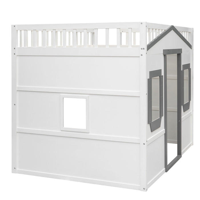 Elegant House Loft Bed With Ladder