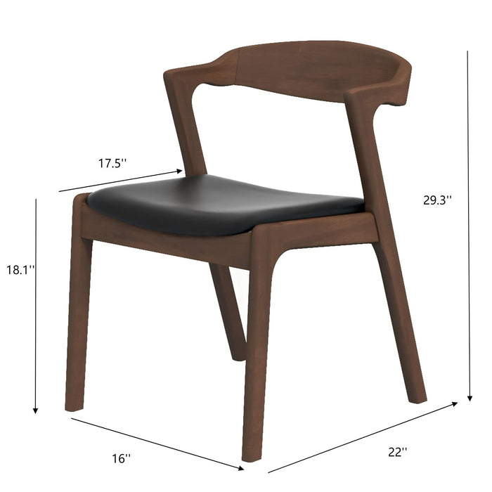 Dakota - Mid-Century Modern Velvet Dining Chair (Set of 2)