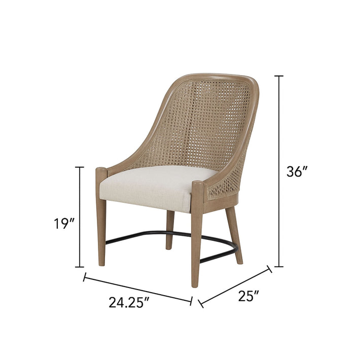 Cane - Backed Host Chair Colored (Set of 2) - Sand