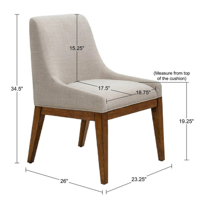 Upholstered Dining Chair (Set of 2) - Gray