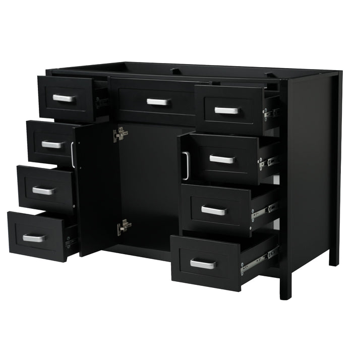 Bathroom Vanity Cabinet Only With 2 Soft Close Doors And 8 Drawers