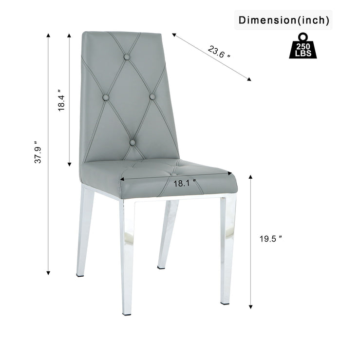 Modern Light Luxury Dining Chair (Set of 2)