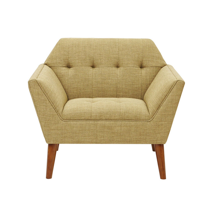 Modern Lounge Chair With Button Tufting