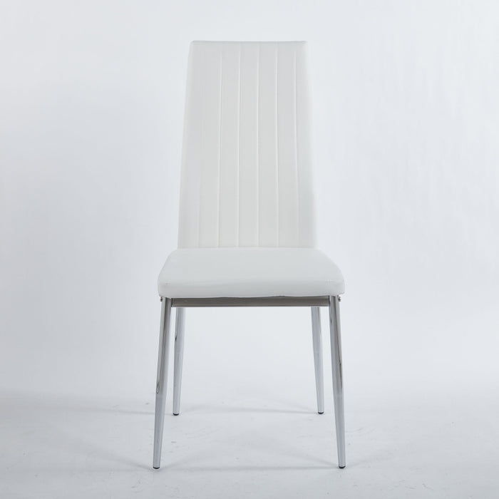 Chrome Leg Dining Chair (Set of 4)