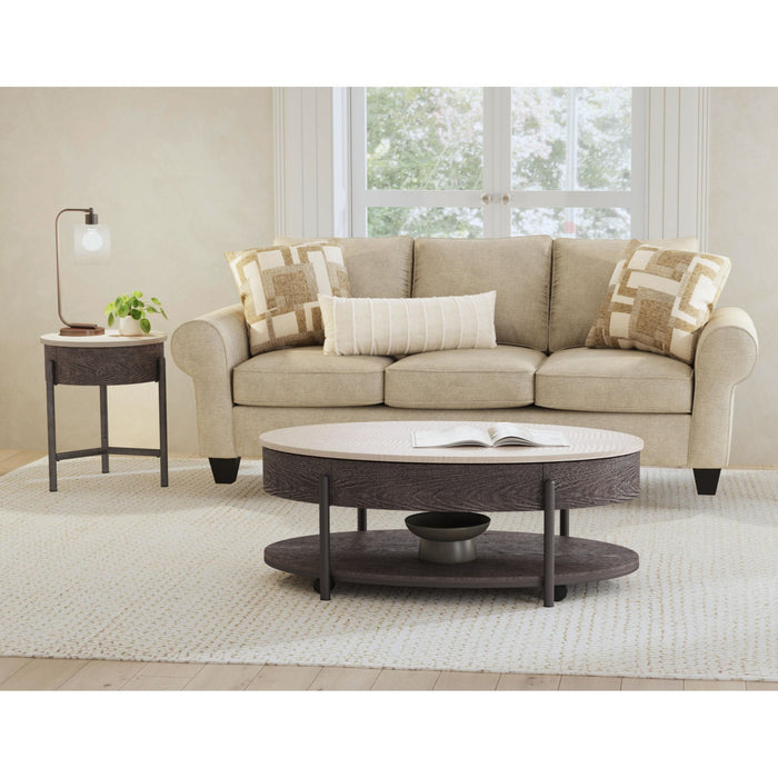 Nica - 2 Piece Occasional Table Set - White / Dark Espresso