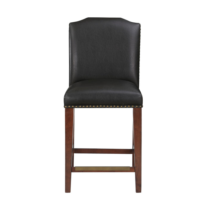 Blaire - Stationary Counter Stool With Nail Heads