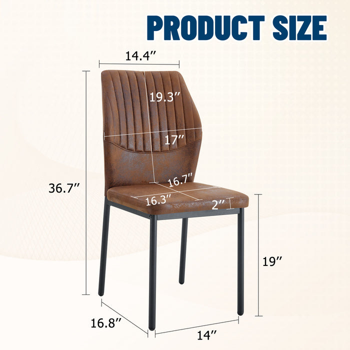 Luxury Simple Chair With Metal Leg