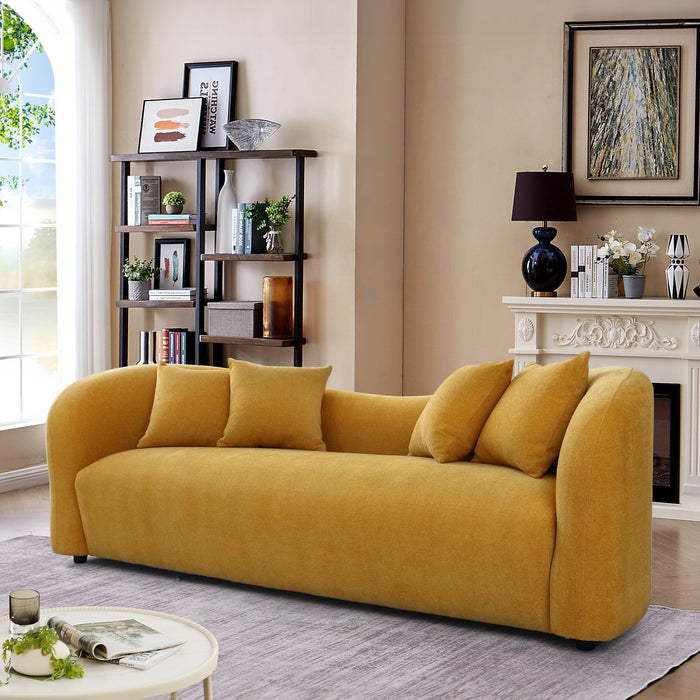 Mason - Mid Century Modern Luxury Tight Back Curvy Couch