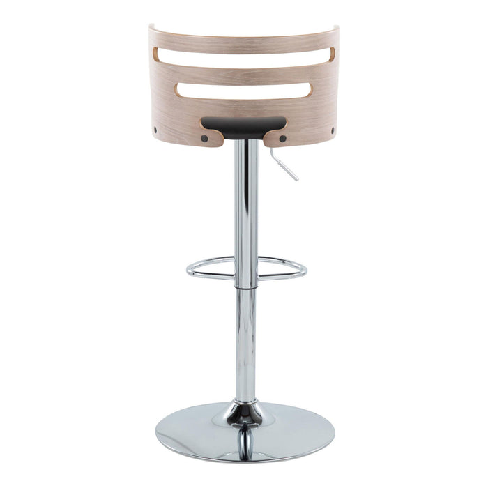 Cosi - Sophisticated Design Adjustable Barstool With Swivel (Set of 2)